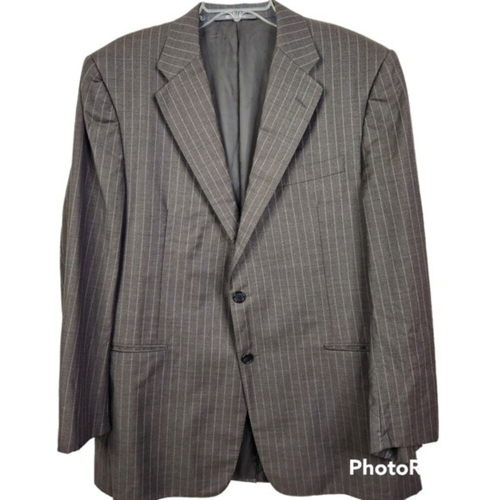 Loro Piana Exclusively For Hickey Freeman Men's Double Button Striped Blazer
